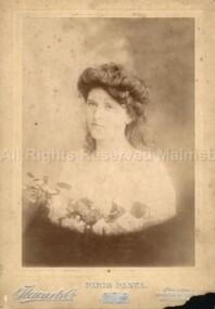 Photograph (Item), B/W Young Girl Portrait Head & Shoulders, Malmsbury