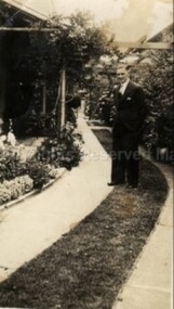 Photograph (Item), B/W Photo In A Garden Of Lou Blair, Malmsbury ca1930