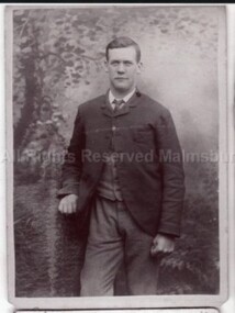 Photograph (Item), John Arthur Hooppell As A Young Man, Malmsbury c1884