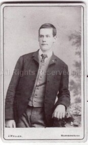Photograph (Item), John Arthur Hooppell As A Young Man Taken At Maryborough, Malmsbury c1884