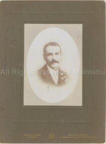 Photograph (Item), B/W Portrait Thomas Milvain Head & Shoulders, Malmsbury