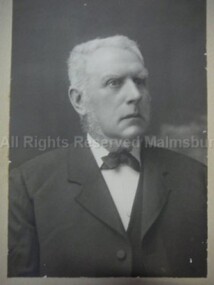 Photograph (Item), B/W Portrait Hugh Milvain Head & Shoulders, Malmsbury