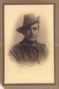 Photograph (Item), B/W Photo Of James Sandford Kia 1917, Malmsbury c1917
