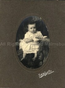 Photograph (Item), Portrait Of Female Child Maggie Sawers, Malmsbury ca1911