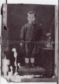 Photograph (Item), "Hooppell Child Portrait, Possibly John Arthur Born 1864", Malmsbury c1870