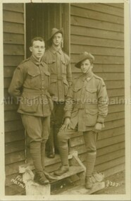 Photograph (Item), B/W Postcard Mates Of C R Swainston Wwii Eng, Malmsbury c1940