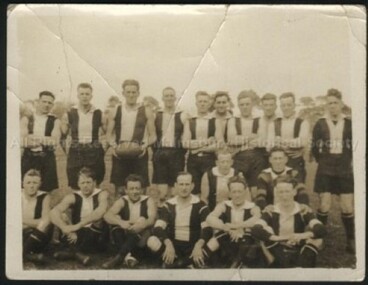 Photograph (Item), Football Team Which Includes Allan Frederick Hooppell C1920, Malmsbury c1920