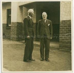 Photograph (Item), Walter Hume (Left) And Edward Townsend Late 1930S, Malmsbury c1930s