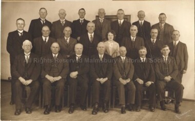 Photograph (Item), Kyneton Shire Councillors & Staff 1934, Malmsbury 1934