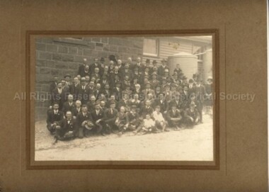 Photograph (Item), Men At Malmsbury School Jubliee Or Reunion 1924 Or 1927, Malmsbury c1924