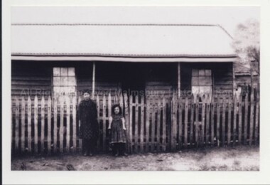 Photograph (Item), Emily & Daisy Lipp Outside A Cottage In Malmsbruy, Malmsbury c1898