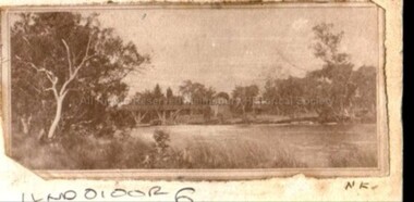Photograph (Item), B/W Bridge Or Water Race Over A River, Malmsbury c1900