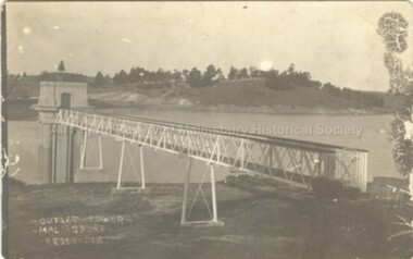 Postcard (Item), Postcard Outlet Tower Malmsbury Reservoir Kodak Postcard, Malmsbury c1915