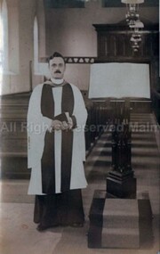 Postcard (Item), Postcard Pastor At Malmsbury C1910, Malmsbury c1910