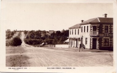 Postcard (Item), "Postcard Mollison St Malmsbury C1925, Rose P4161", Malmsbury c1923