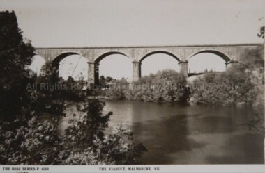 Postcard (Item), "Postcard Viaduct At Malmsbury, Rose Series P4159", Malmsbury c1923