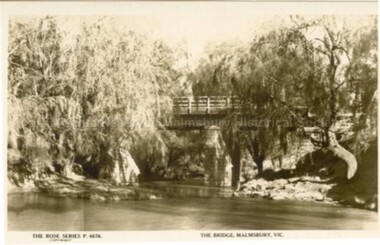 Postcard (Item), "Postcard Bridge At Malmsbury, Rose Series P4676", Malmsbury c1927
