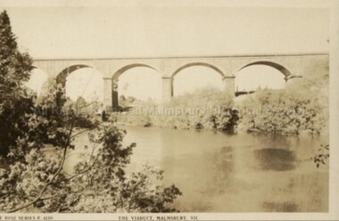 Postcard (Item), Postcard Of The Viaduct Malmsbury, Rose Series P4159", Malmsbury c1923