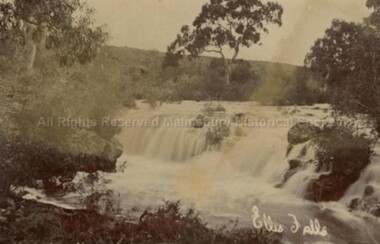 Postcard (Item), Postcard Ellis Falls Malmsbury C1907?, Malmsbury c1907