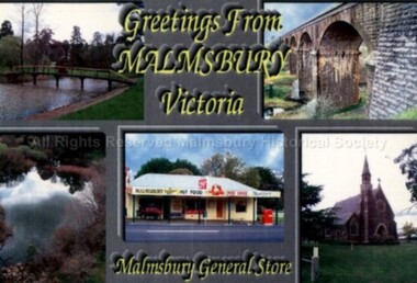 Postcard (Item), Postcard 5 Scenes In Malmsbury C2007, Malmsbury c2007