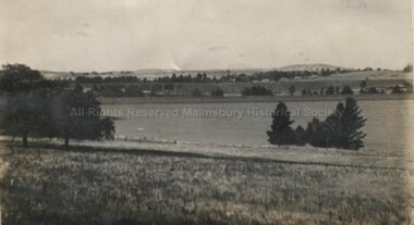 Photograph (Item), B/W Photo Malmsbury Reservoir C1920, Malmsbury c1920