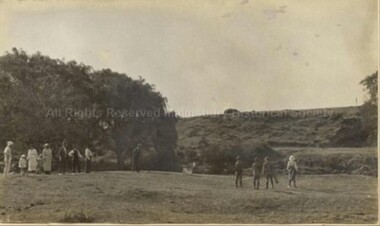 Photograph (Item), B/W Photo Malmsbury Golf Course C1920, Malmsbury c1920