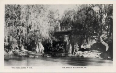 Postcard (Item), "Postcard Bridge At Malmsbury, Rose Series P4676", Malmsbury c1930