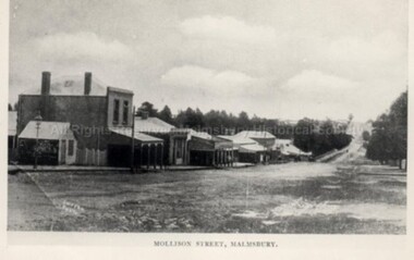 Postcard (Item), Postcard Mollison St Malmsbury (Copy), Malmsbury ca1920