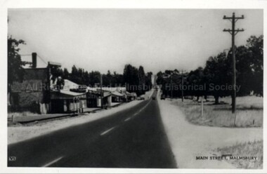 Postcard (Item), Mollison Street At Malmsbury, Malmsbury ca1940