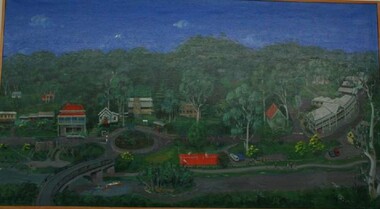 Painting, Claire Adyns-Holt, Living by the River, 1993