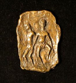 Bronze Plaque, Untitled (Indigenous Dancers)