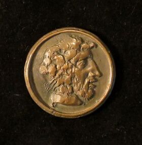 Bronze Medallion, Untitled (Head of a Man)
