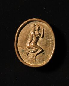 Bronze Medallion, Untitled (Two Lovers)