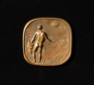 Bronze Plaque, Utitled (Sower)