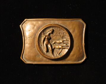 Brass Belt Buckle, Diana and the Hounds