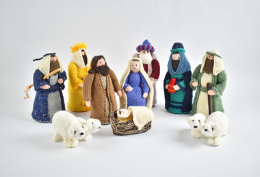 Decorative object - Knitted nativity scene, Christine Ballard, 2002
