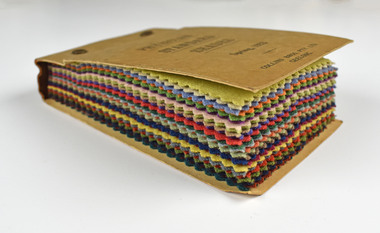 Book, cloth sample, Physician Standard Shades Spring 1933 Collins Bros Pty. Ltd. Geelong