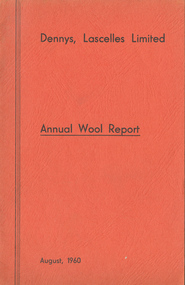 Journal, Dennys, Lascelles Limited Annual Wool Report 1960, 1960