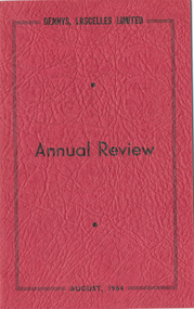 Journal, Dennys, Lascelles Limited Annual Review August, 1964