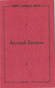 Journal, Dennys, Lascelles Limited Annual Review August, 1964, 1964