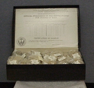 Sample, wool, Samples representative of the official standards of the United States for grades of wool