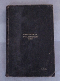 Book, Geo. Hague and Co. Wool Catalogues 1917-18