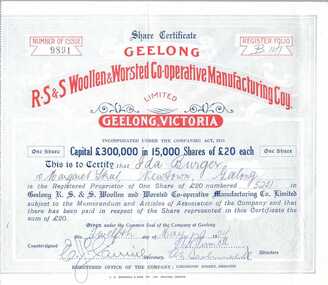 Share Certificate