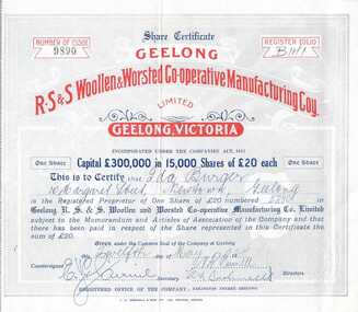 Share Certificate