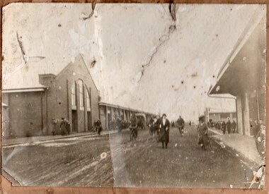 Photograph, [Knock off time c1922]