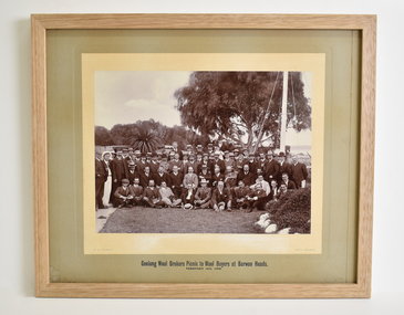 Photograph, Geelong Wool Brokers Picnic to Buyers at Barwon Heads, 14 February 1908