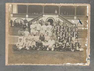 Photograph, Footballers posing in team photograph