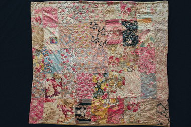 Quilt, Floral chintz quilt