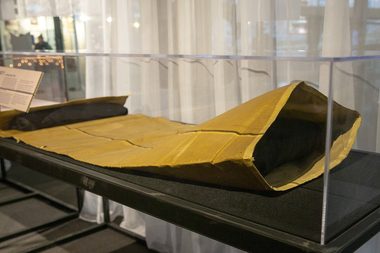 Domestic object - Waterproofed Recycled Paper Sleeping Bag, VISY Board, 1989