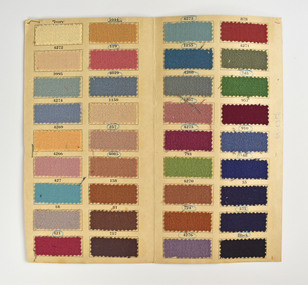 Book, cloth sample